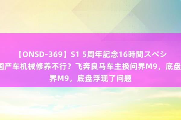 【ONSD-369】S1 5周年記念16時間スペシャル RED 国产车机械修养不行？飞奔良马车主换问界M9，底盘浮现了问题