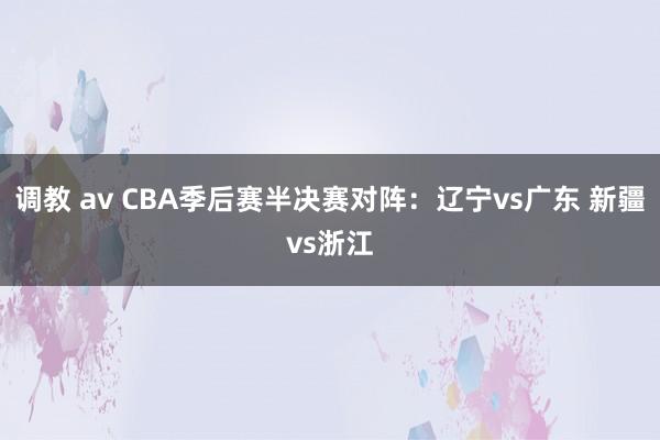 调教 av CBA季后赛半决赛对阵：辽宁vs广东 新疆vs浙江